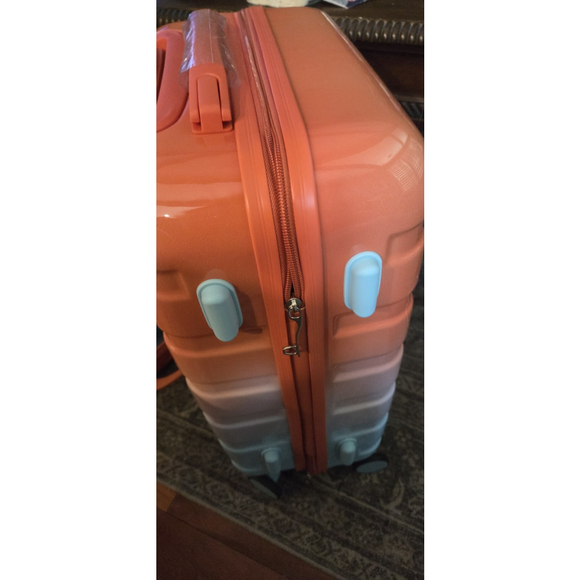 14"/20" 2 pcs/set in PC Spinner Wheel Luggage, Carry on Suitcase, With Gradient - Picture 14 of 16